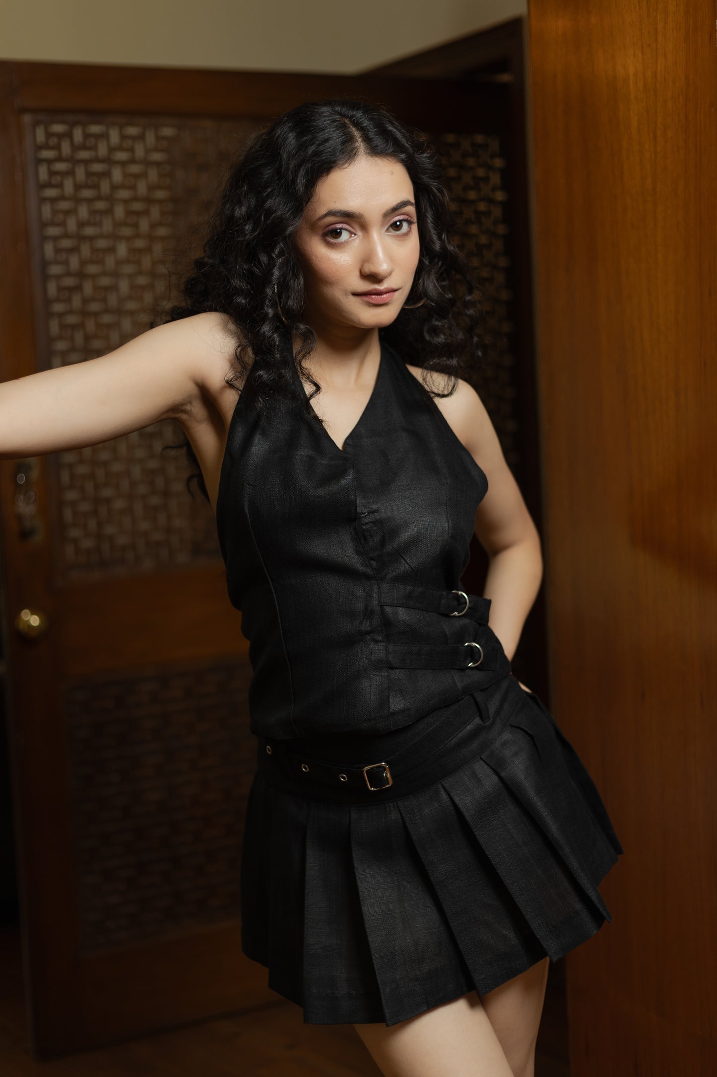 Black Skort and Vest set