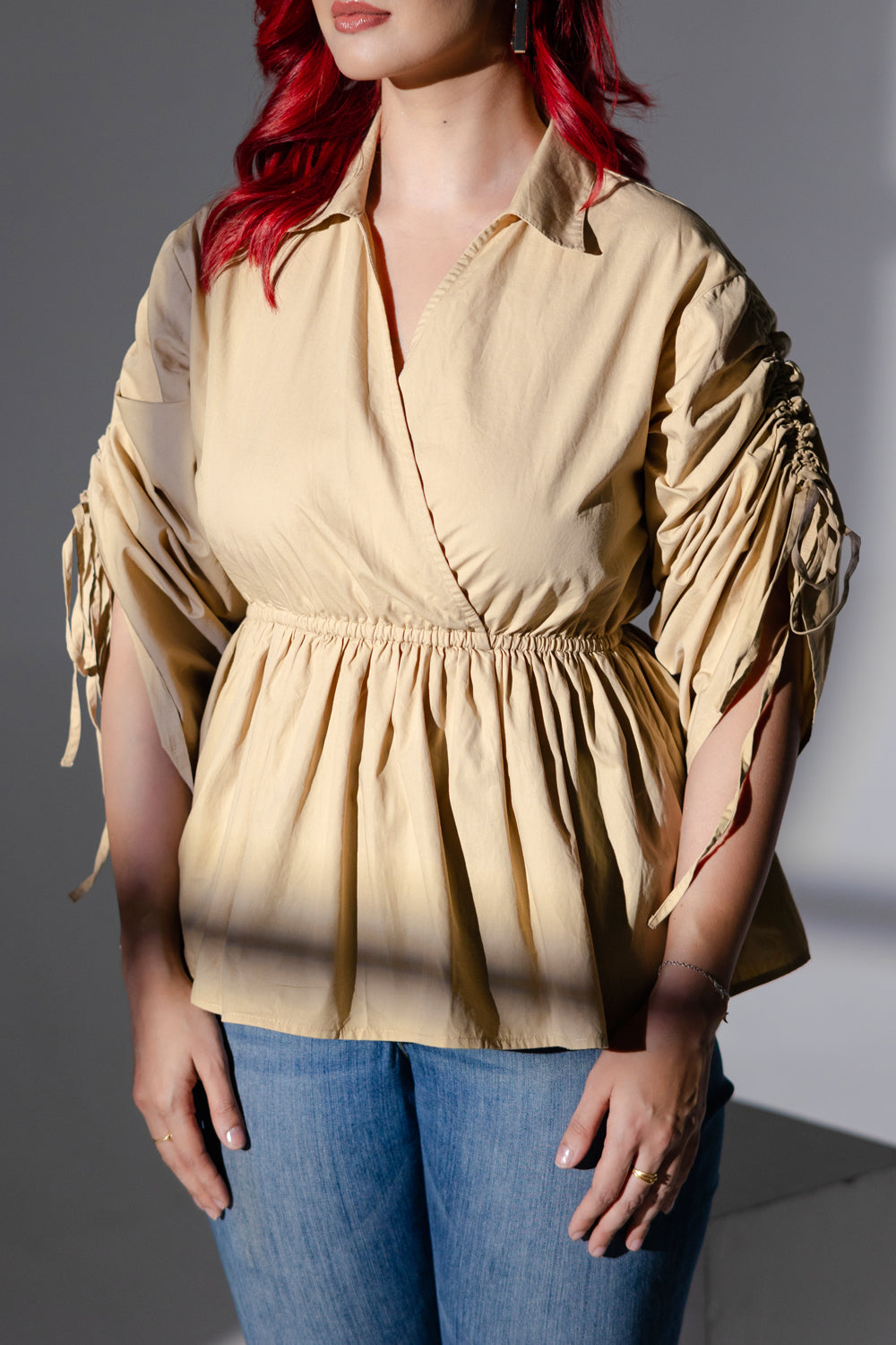 Poplin Beige Top...