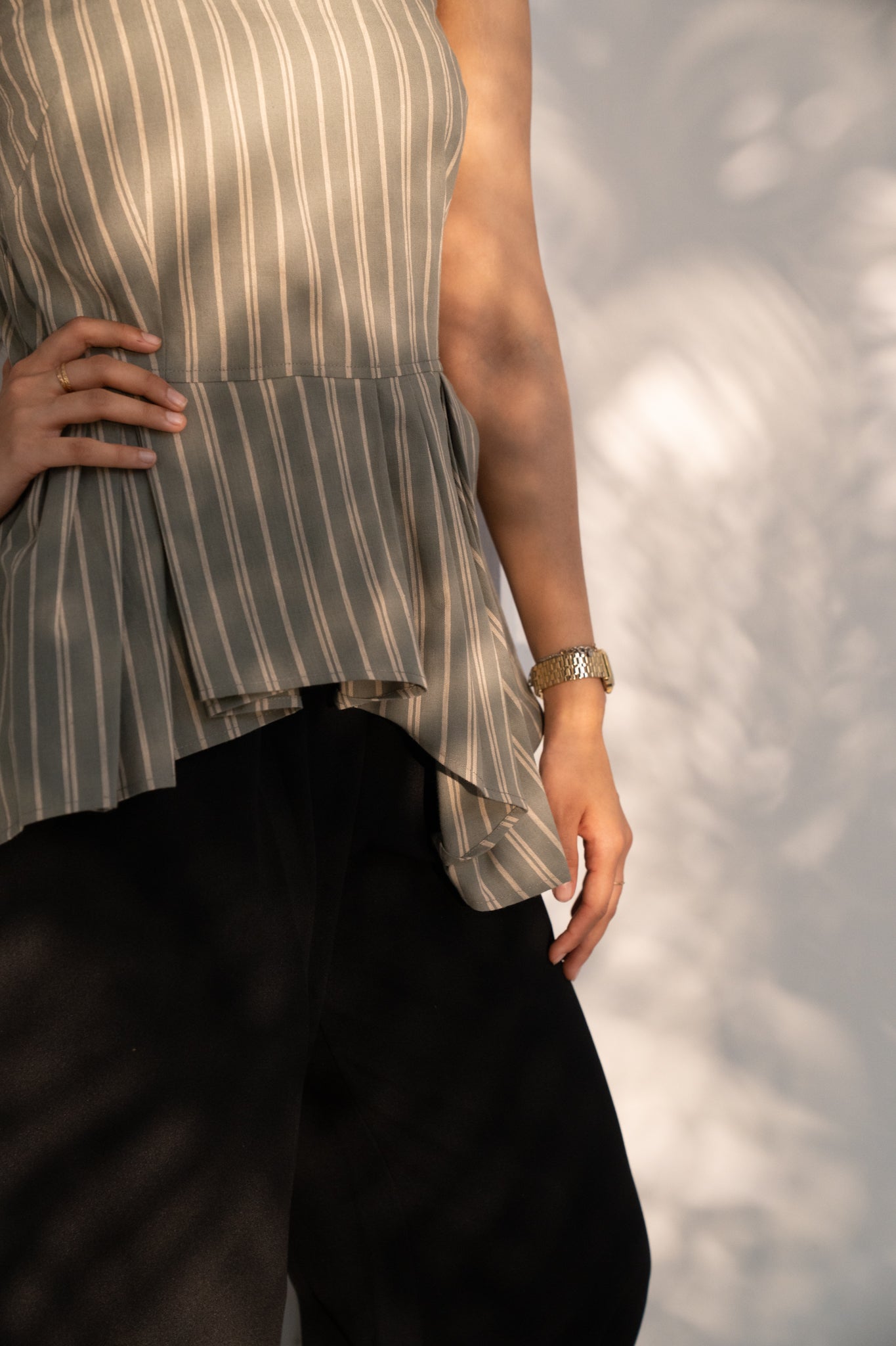 Oxford Stripe Top