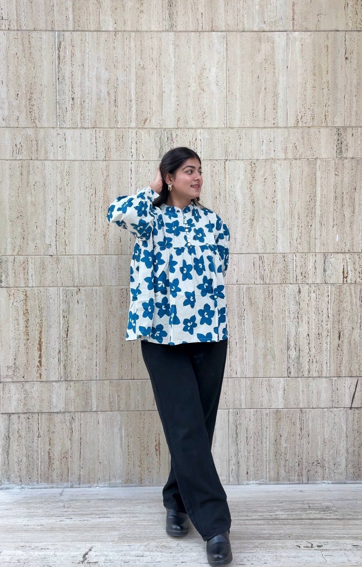 IRIS LINEN TOP