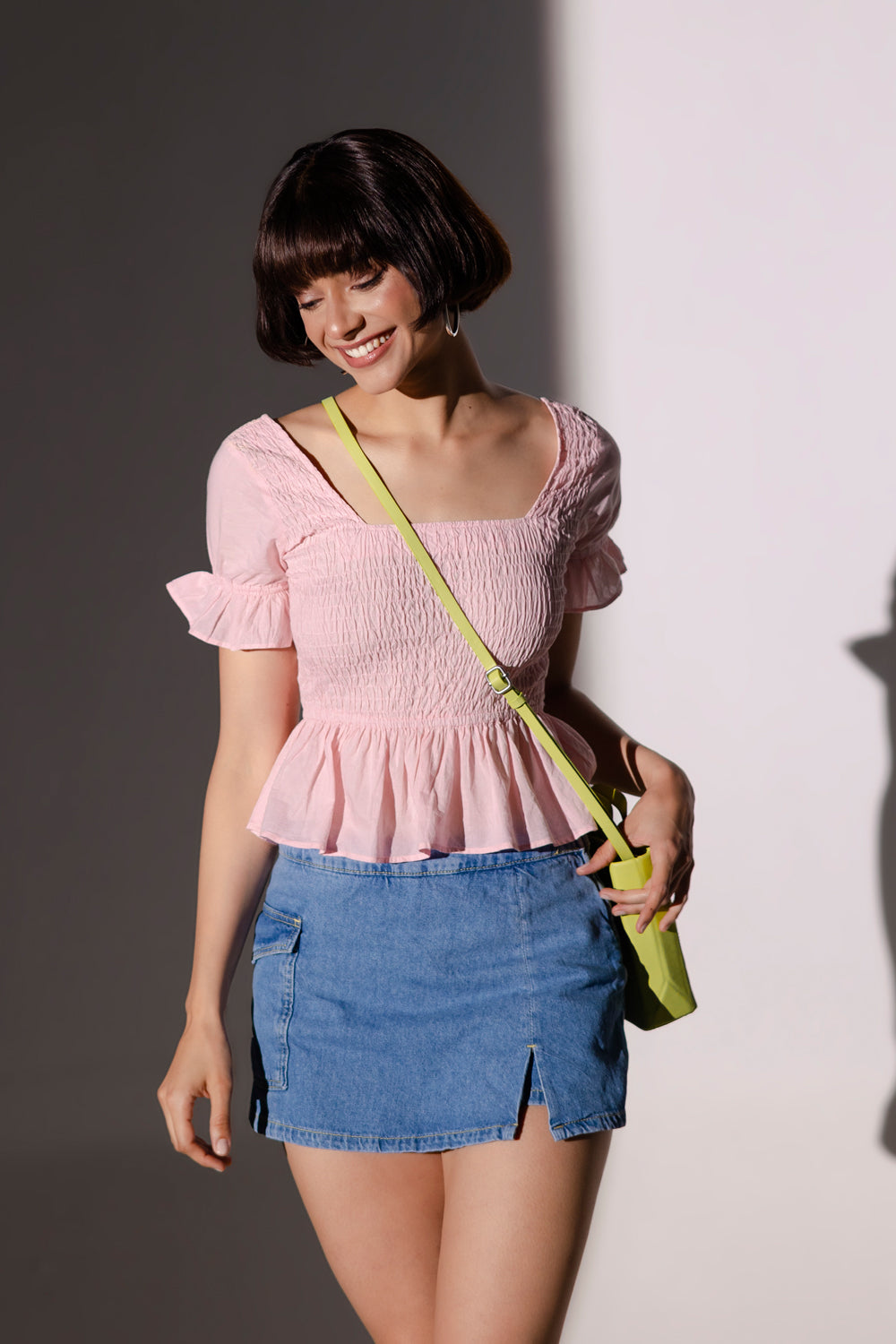Smoked Peplum Top...