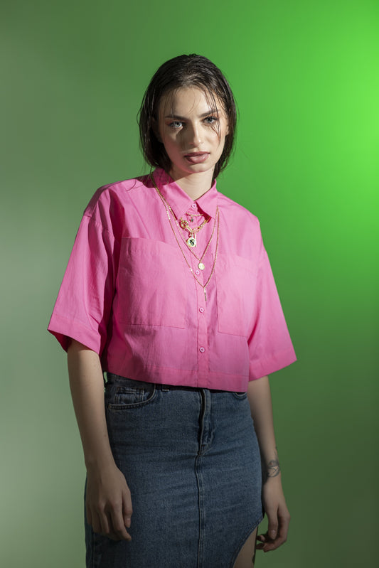 PINK POCKET SHIRT
