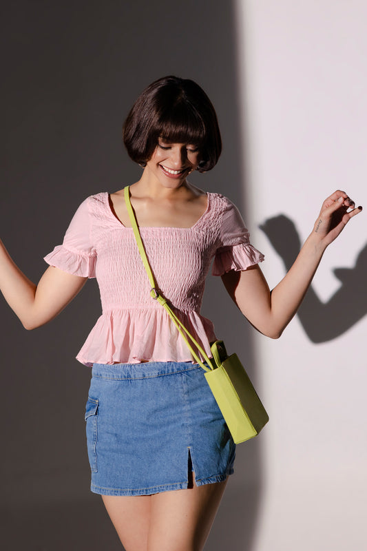 Smoked Peplum Top...