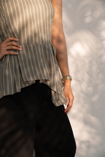 Oxford Stripe Top