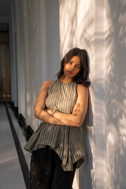 Oxford Stripe Top