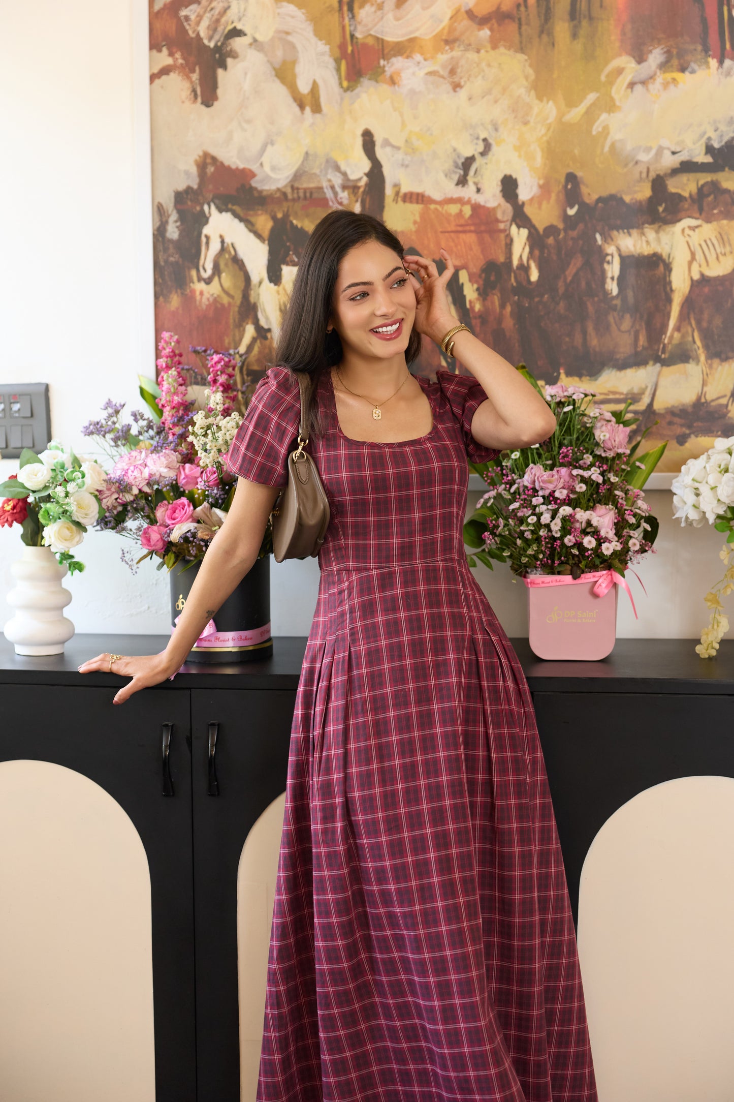 Sera Check Dress