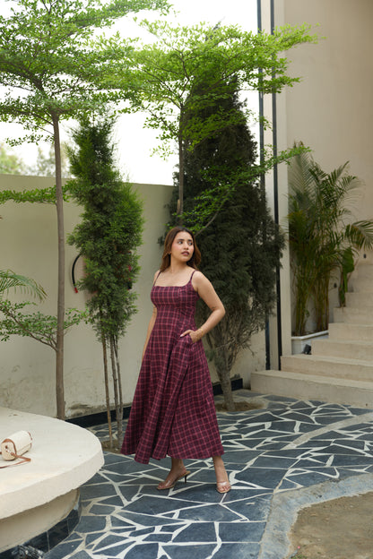 Sofia Dress - Red Check