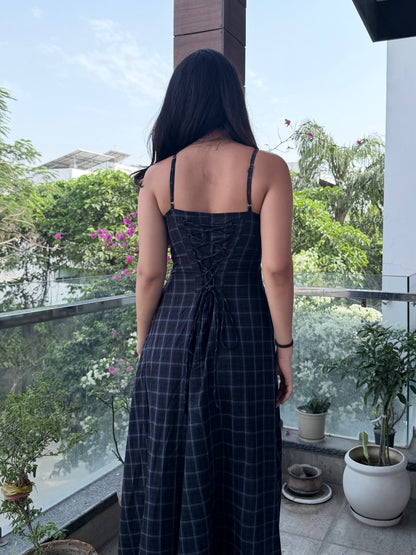 Sofia Dress - Black Check