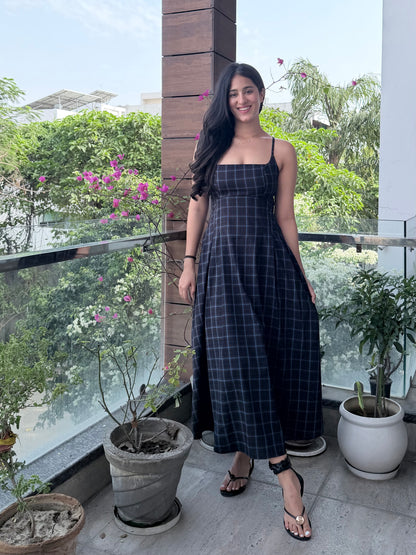Sofia Dress - Black Check