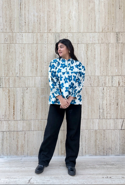 IRIS LINEN TOP